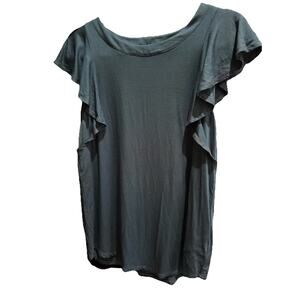 Karen Kane Royal Blue Butterfly Sleeve Shirt Blouse Size Small